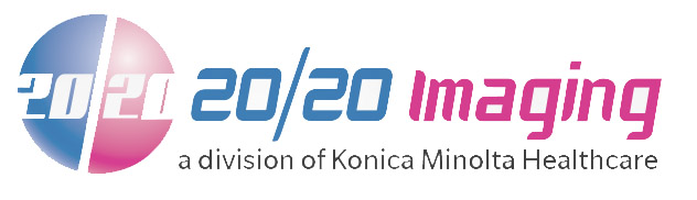 logo reads 20/20 imaging a division of konica minolta healthcare