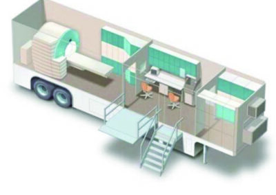 graphic of a medical trailer